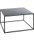 Beistelltisch 25516, 40cm (H), 70x70cm (BxT), rechteckig, schwarz / schwarz