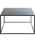 Beistelltisch 25516, 40cm (H), 70x70cm (BxT), rechteckig, schwarz / schwarz