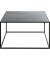 Beistelltisch 25516, 40cm (H), 70x70cm (BxT), rechteckig, schwarz / schwarz