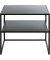 Beistelltisch 25517, 45cm (H), 50x40cm (BxT), rechteckig, schwarz / schwarz