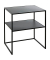 Beistelltisch 25555, 60cm (H), 50x40cm (BxT), rechteckig, schwarz / schwarz