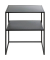 Beistelltisch 25555, 60cm (H), 50x40cm (BxT), rechteckig, schwarz / schwarz