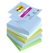 Haftnotizen 7100258791, 76x76mm, denimblau/mint/limonengrün/immergrün/türkis, quadratisch