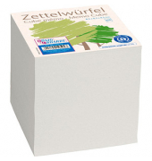 Zettelklotz 8655630, Recycling, 8,5x8,5cm, grau