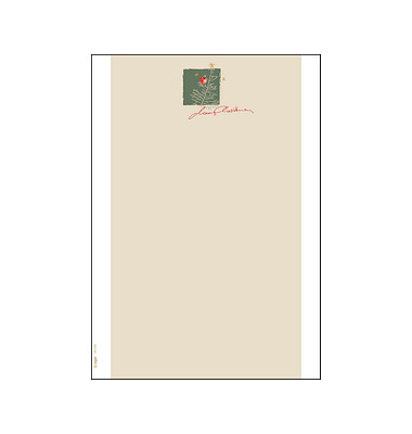 SIGEL Weihnachtsbriefpapier Christmas with Apple Motiv DIN A4 90 g/qm 100 Blatt