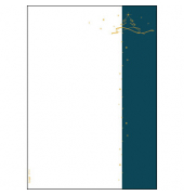 SIGEL Weihnachtsbriefpapier Christmas Tree petrol Motiv DIN A4 90 g/qm 100 Blatt