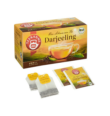 TEEKANNE Bio Schwarzer Tee Darjeeling Bio-Tee 20 Portionen