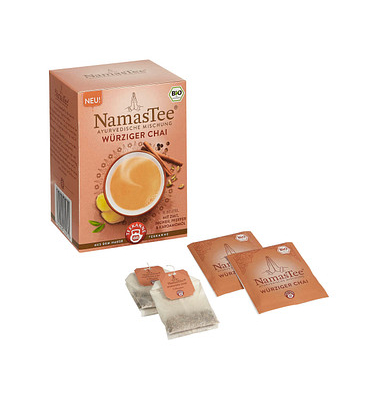 TEEKANNE NamasTee Würziger Chai Bio-Tee 15 Portionen