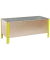 Simon Rack Pflanzkübel SIMONGARDEN URBAN KID Metall silber, grün rechteckig 120,0 x 41,0 cm