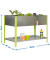 Simon Rack Pflanzkübel SIMONGARDEN URBAN TOP Metall silber, grün rechteckig 90,0 x 85,0 cm
