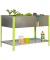 Simon Rack Pflanzkübel SIMONGARDEN URBAN TOP Metall silber, grün rechteckig 120,0 x 85,0 cm