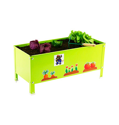 Simon Rack Pflanzkübel SIMONGARDEN URBAN KID Metall grün rechteckig 90,0 x 41,0 cm