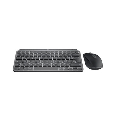 Logitech MX Keys Mini Combo GRAPHITE Tastatur-Maus-Set kabellos schwarz