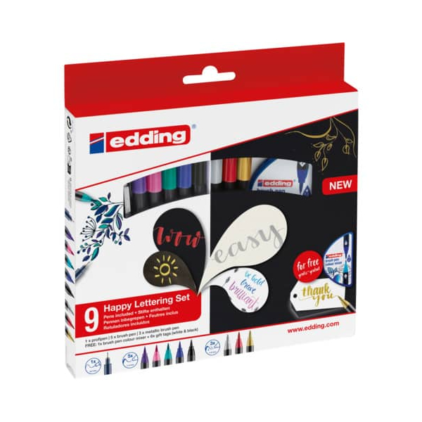 4057305049940 - 4-1340-9-S2 Happy Lettering 4057305049940 EDDING 1340-9-S2 4057305049940 - 4-1340-9-S2 Happy Lettering 4057305049940 EDDING 1340-9-S2