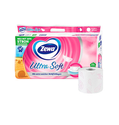 Toilettenpapier Ultra Soft 39105, 4-lagig, weiß, 150 Blatt/Rolle,