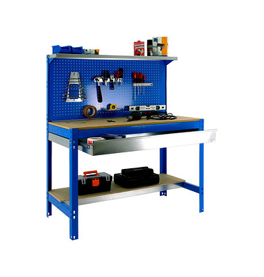 Simon Rack Werkbank SIMONWORK BT3 BOX 1200 blau 121,0 x 61,0 cm