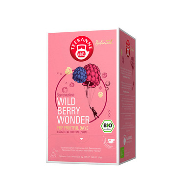 Tee Bio Luxury Cup Wild Berry Wonder 68464, Brombeer- und Himbeer, Beutel