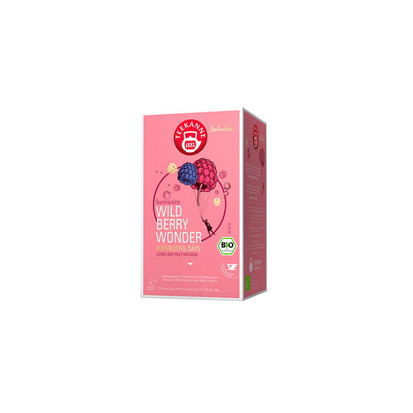 Teekanne Tee Bio Luxury Cup Wild Berry Wonder 68464, Brombeer- und Himbeer, Beutel 9001475084640 Teekanne 25 Stück