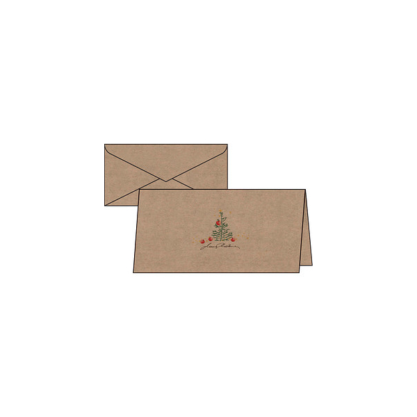 4004360795381 - 10 SIGEL Weihnachtskarten Christmas Apples DIN lang 4004360795381 10 Stück