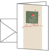 10 SIGEL Weihnachtskarten Christmas with Apple DIN A6