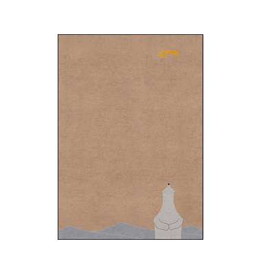 Motiv-Weihnachtsbriefpapier Polar bear with shooting star DP411 A4 100g 