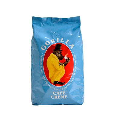 Kaffee Caf&eacute; Crema 296537, 1kg, ganze Bohnen im Beutel