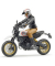 bruder Scrambler Ducati Desert Sled mit Fahrer Spielzeugmotorrad