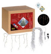 Lichterkette 31270 Eiszapfen, 400 LEDs, Länge 10,3m, warmweiß