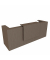 Quadrifoglio Empfangstheke eukalyptus 285,0 x 88,0 x 113,0 cm