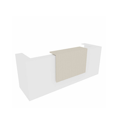 Quadrifoglio Empfangstheke weiß, ulme 285,0 x 88,0 x 113,0 cm