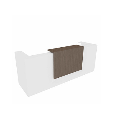 Quadrifoglio Empfangstheke weiß, eukalyptus 285,0 x 88,0 x 113,0 cm