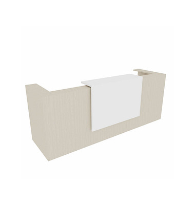 Quadrifoglio Empfangstheke ulme, weiß 285,0 x 88,0 x 113,0 cm