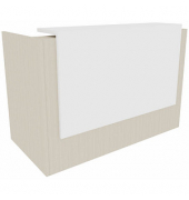 Quadrifoglio Empfangstheke ulme, weiß 166,0 x 88,0 x 113,0 cm