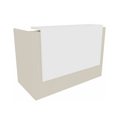 Quadrifoglio Empfangstheke ulme, weiß 166,0 x 88,0 x 113,0 cm