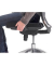 B&uuml;rostuhl myOPTIMAX, blau/schwarz / schwarz, bis 120kg, ohne Kopfst&uuml;tze