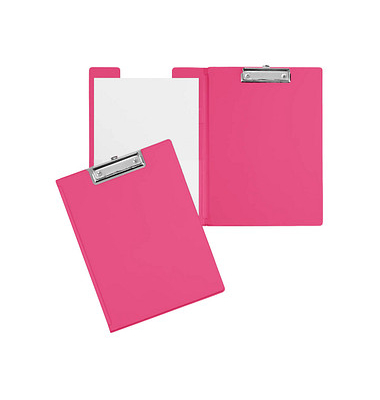 Klemmbrett 2339222, A4, pink, Karton, Folien-kaschiert