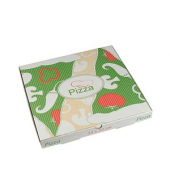 100 PAPSTAR Pizzakartons pure 33,0 x 3,0 cm