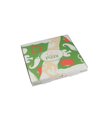 100 PAPSTAR Pizzakartons pure 33,0 x 3,0 cm