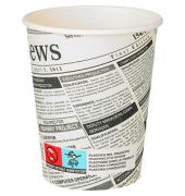 PAPSTAR Einweg-Kaffeebecher Newsprint 0,2 l