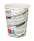PAPSTAR Einweg-Kaffeebecher Newsprint 0,2 l