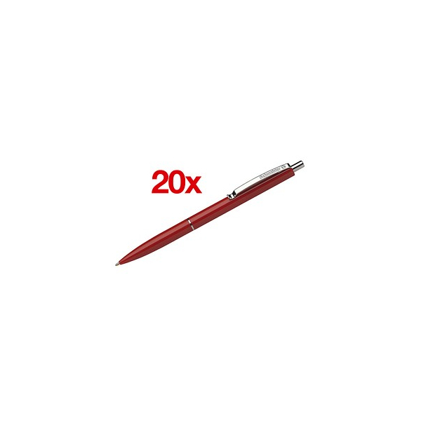 4004675130822 - Kugelschreiber K15 Strichbreite Medium 10 mm Schreibfarbe rot Gehäuse rot dokumentenecht nachfüllbar 20 Stück 4004675130822 - Kugelschreiber K15 Strichbreite Medium 10 mm Schreibfarbe rot Gehäuse rot dokumentenecht nachfüllbar 20 Stück