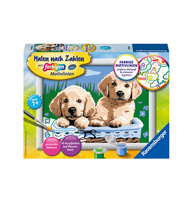 Ravensburger Malen-nach-Zahlen Süße Hundewelpen Ravensburger Malen-nach-Zahlen Süße Hundewelpen