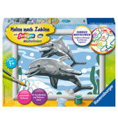 Ravensburger Malen-nach-Zahlen Freundliche Delfine