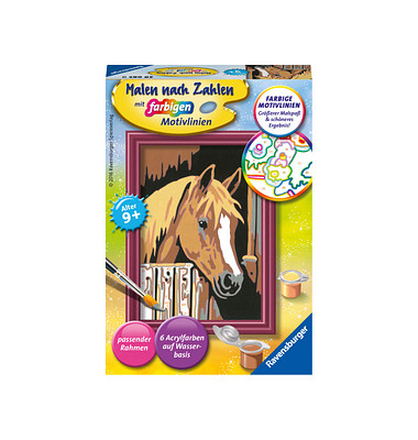 Ravensburger Malen-nach-Zahlen Pferd im Stall
