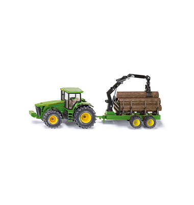siku Traktor mit Forstanhänger Spielzeugauto siku Traktor mit Forstanhänger Spielzeugauto