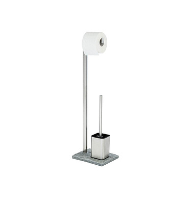 WENKO WC-Garnitur Granit grau Stein