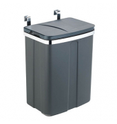 WENKO Mülleimer 12,0 l grau
