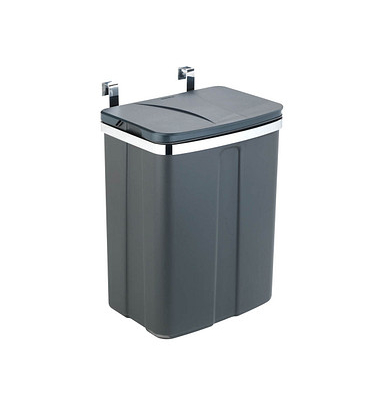 WENKO Mülleimer 12,0 l grau