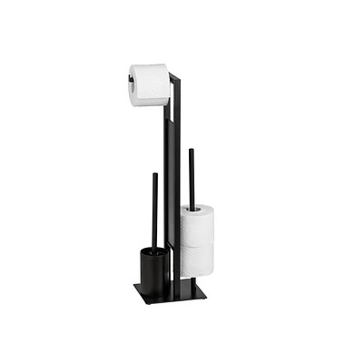 WENKO WC-Garnitur Rivalta schwarz Holz