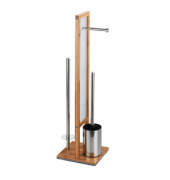 WENKO WC-Garnitur Rivalta braun, weiß Holz